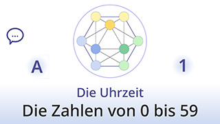 Grammatik des Lebens - A1 - Die Uhrzeit mit den Zahlen von 0 bis 59