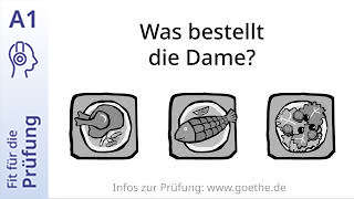 Fit für die Prüfung - A1 - Hören: Gespräch im Restaurant