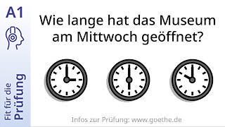 Fit für die Prüfung - A1 - Hören: Gespräch an der Museumskasse