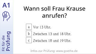 Fit für die Prüfung - A1 - Hören: Anrufbeantworter - Autowerkstatt