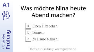 Fit für die Prüfung - A1 - Hören: Anrufbeantworter - Kino