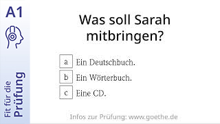 Fit für die Prüfung - A1 - Hören: Anrufbeantworter - Buchsuche