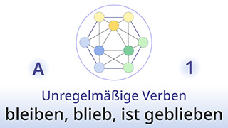 Grammatik des Lebens - A1 - Unregelmäßige Verben: bleiben, blieb, ist geblieben