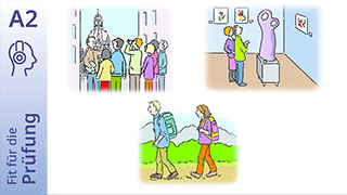 Fit für die Prüfung - A2 - Hören: Gespräch über den Firmenausflug