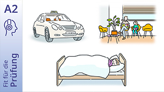 Fit für die Prüfung - A2 - Hören: Telefonat zur Entschuldigung von der Arbeit