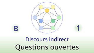 Grammaire de la vie - B1 - Discours indirect - Questions ouvertes avec un mot interrogatif